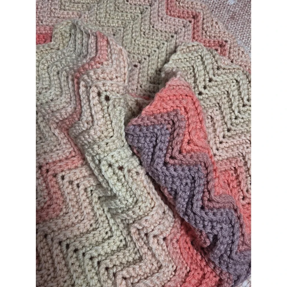 handmade crochet afghan / throw blanket